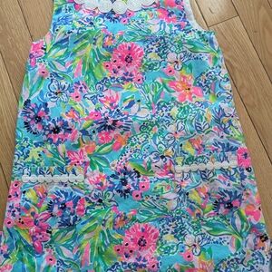 Lilly Pulitzer Vibrant Blue and Pink Floral Dress
